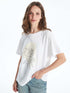 LC Waikiki Crew Neck Printed Short Sleeve Women's T-shirt
